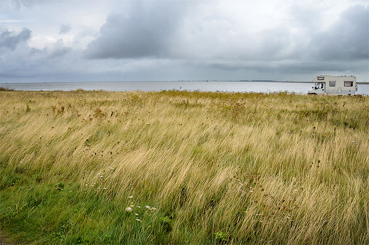 Afsluitdijk (Kornwerderzand): Sosta libera sul Mare del Nord