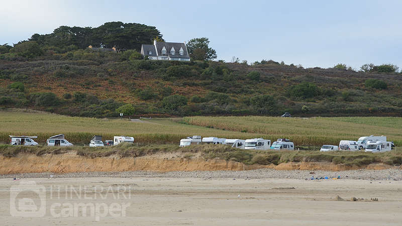 Parking plage de l'Aber