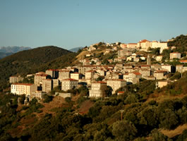 Sartène: vista al tramonto