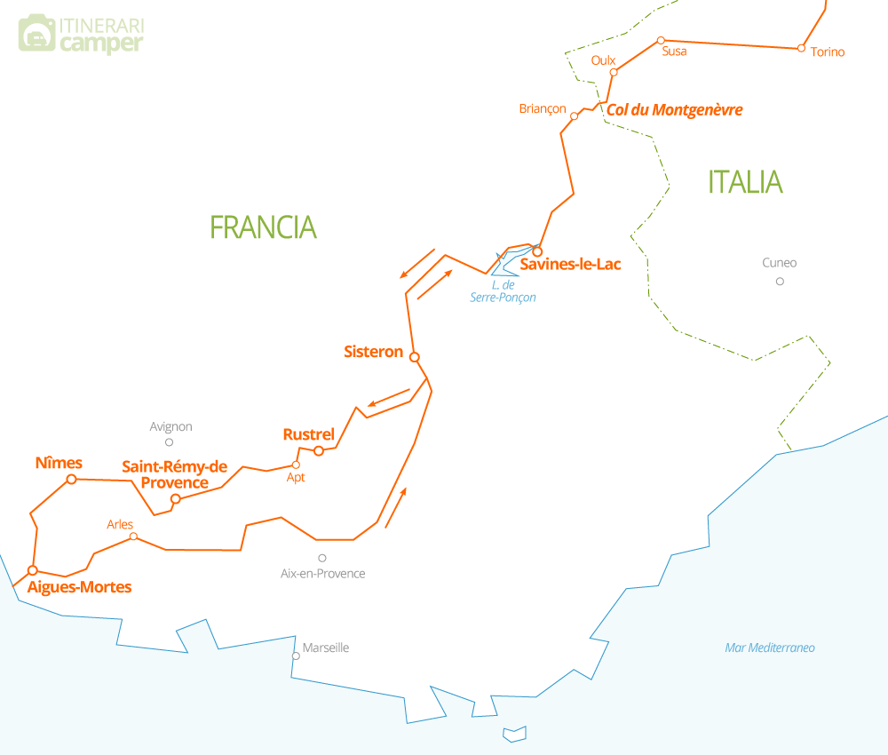 mappa provenza francia