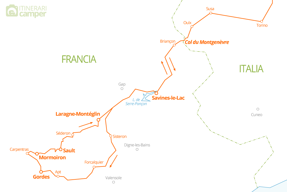 mappa francia provenza