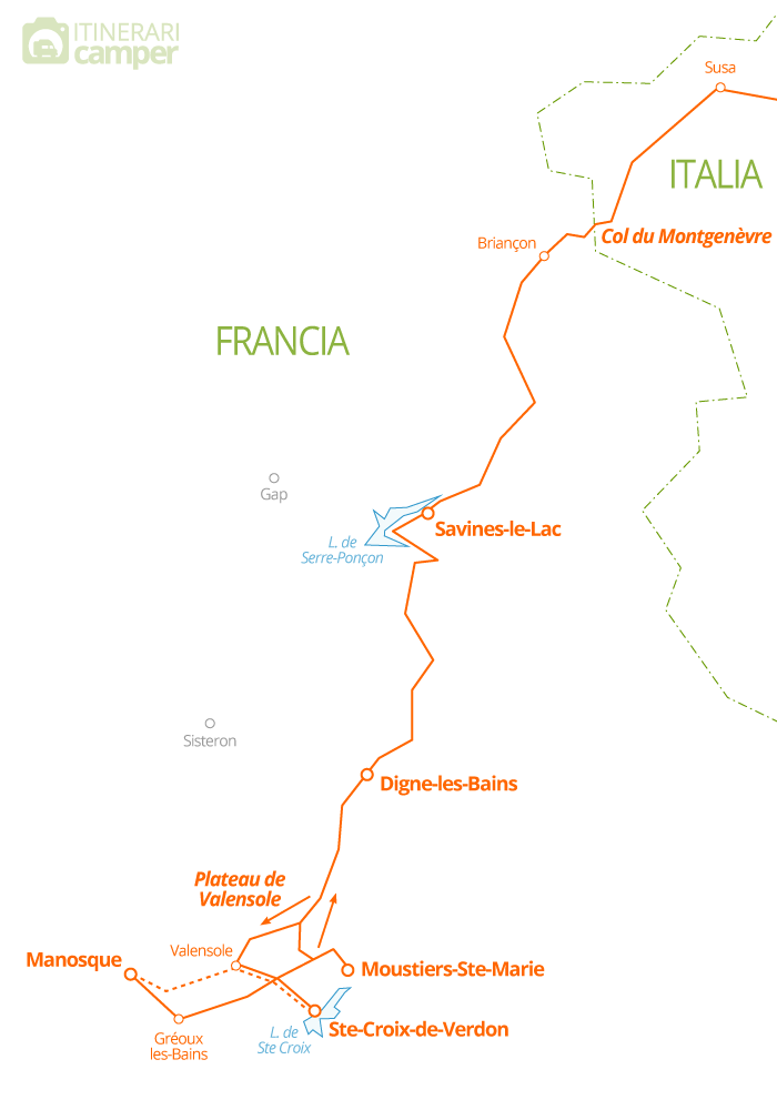 mappa francia provenza