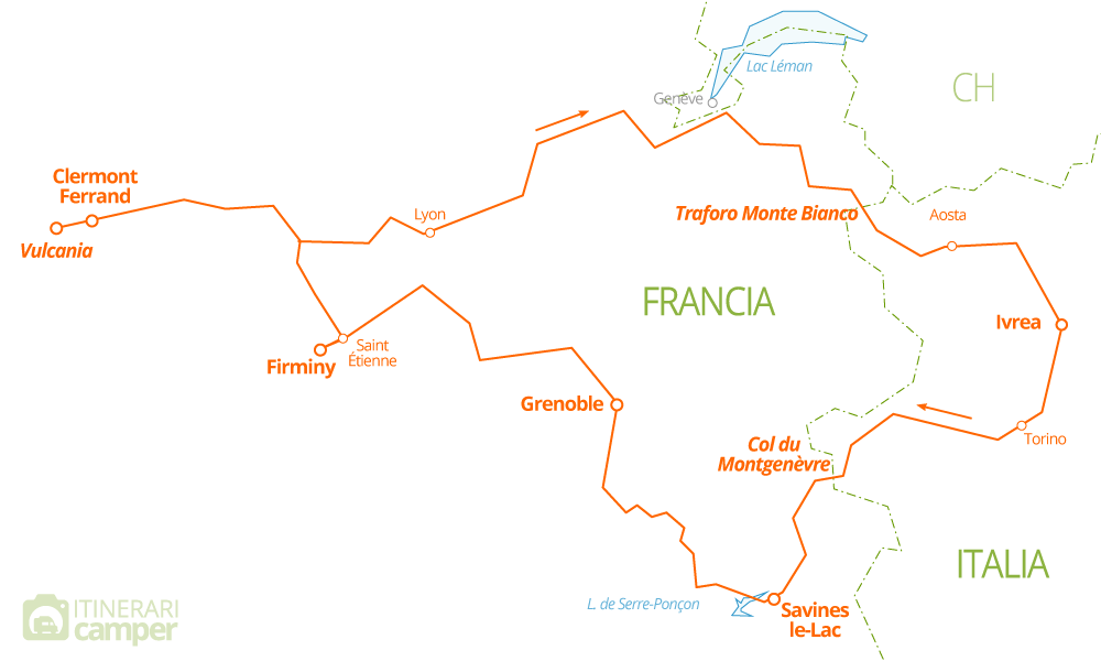 mappa francia auvergne