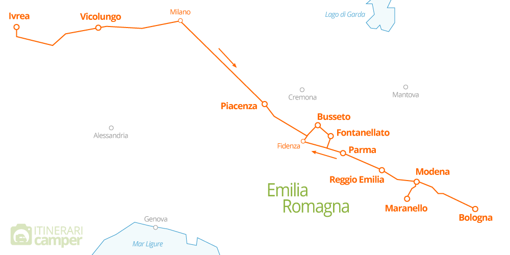 mappa emilia romagna