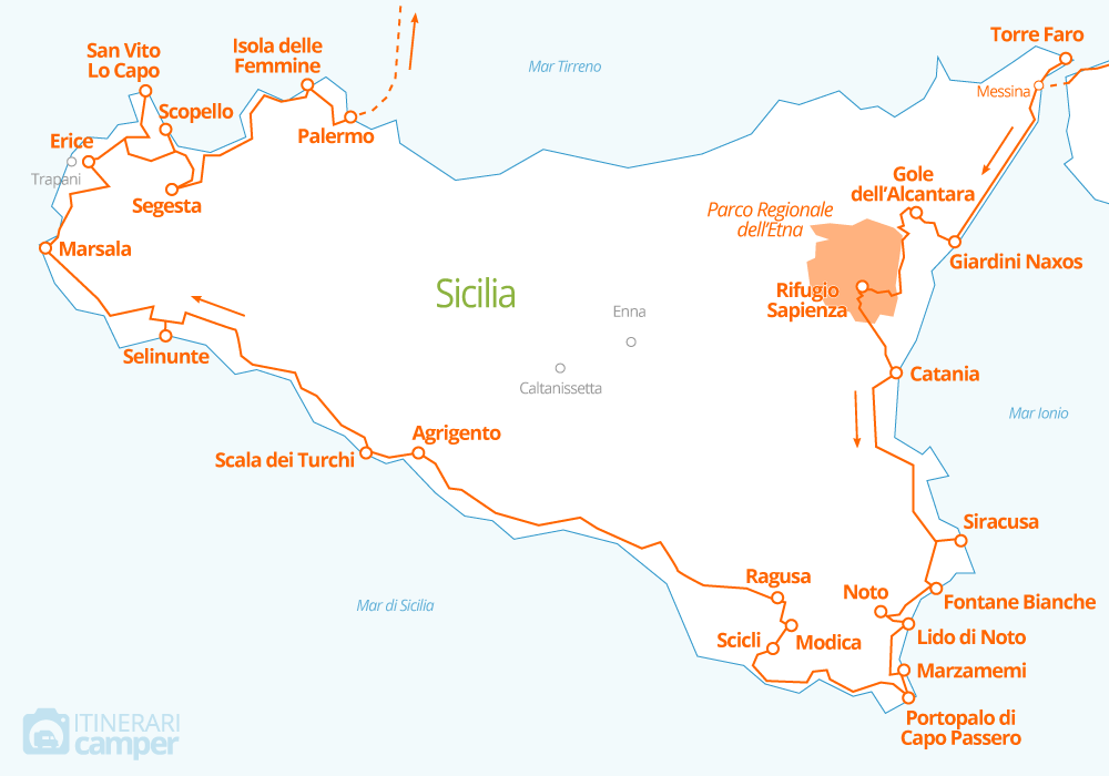 mappa dettaglio sicilia