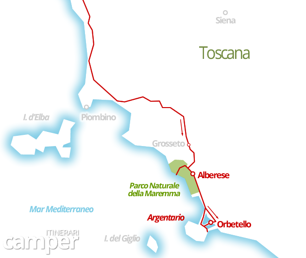 mappa maremma