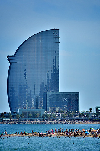 Barcellona - Spiaggia di Barceloneta: Hotel W