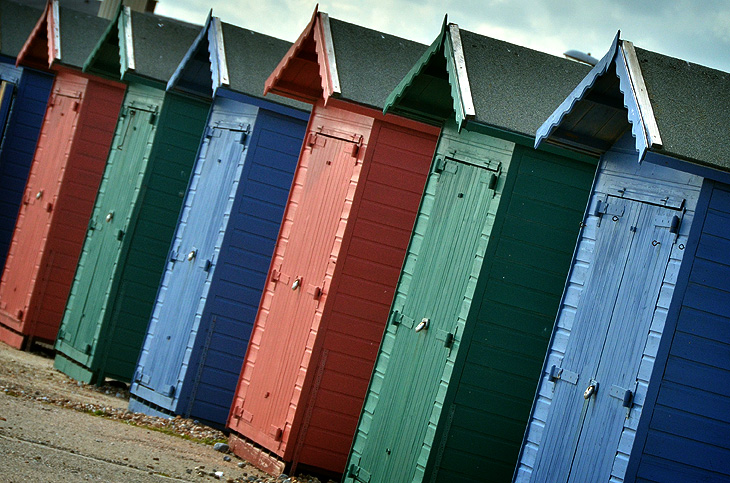 St Leonards-on-Sea: Beach cabin