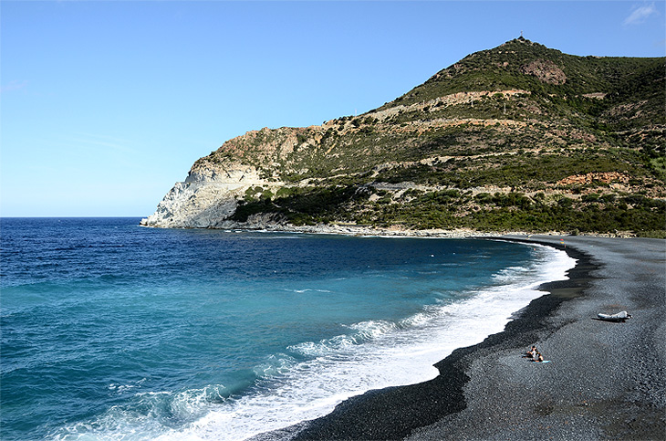 Marine d'Albo: Spiaggia nera