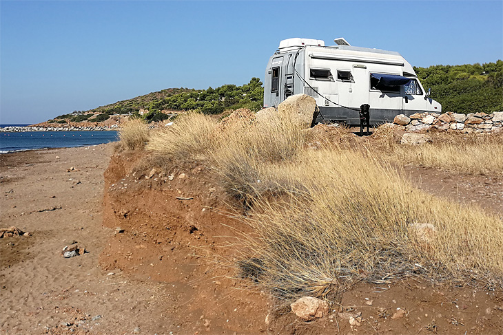 Spiaggia di Capo Sunio: La guardia