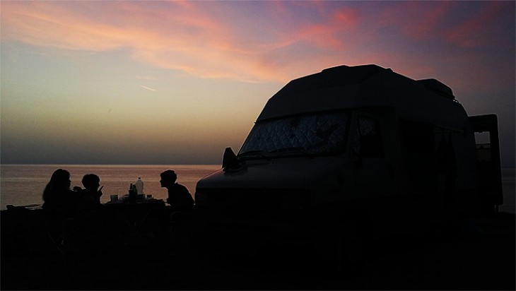 Porto Palmas: Cena al tramonto