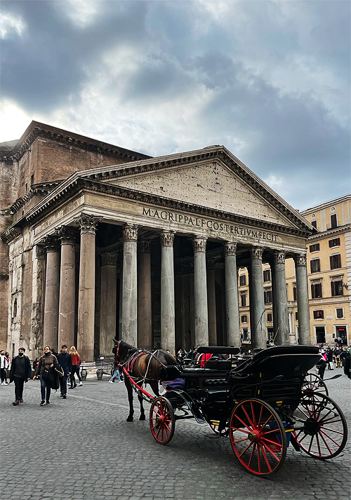 Roma: Carrozza al Pantheon