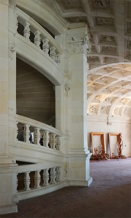 Castello di Chambord: Scalinata a doppia elica