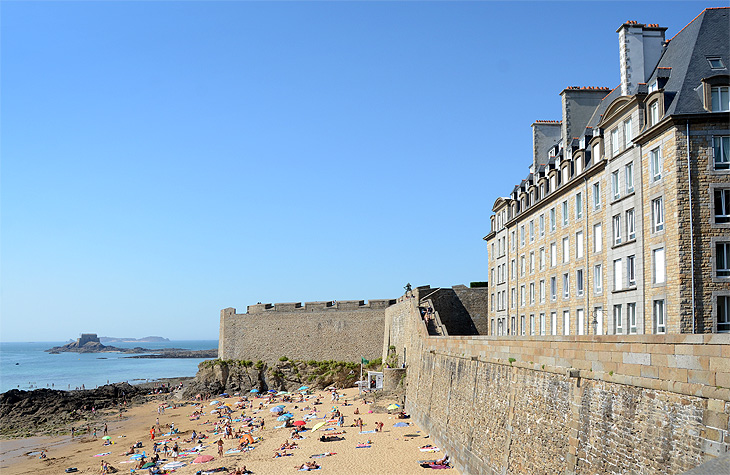 Saint-Malo: Bastioni su Plage du Mole