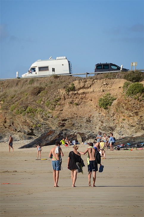 Plage de Kerloc'h: Parcheggio vista mare