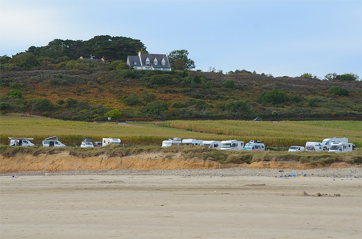 Crozon: Camper in Plage de l'Aber