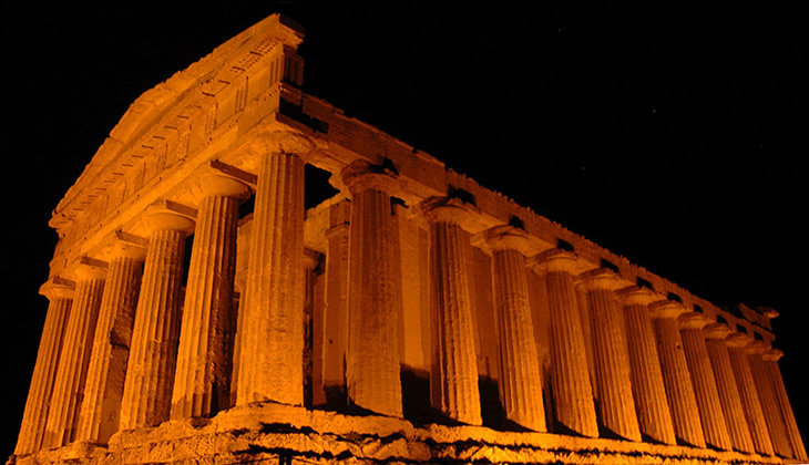 Agrigento - Valle dei Templi: Colonnato Tempio della Concordia