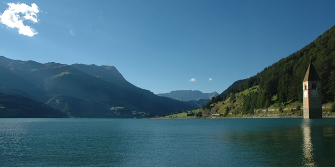 Lago di Resia: Panorama