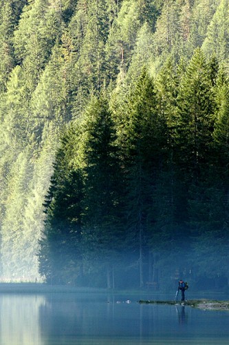 Lago di Dobbiaco: Un fotografo