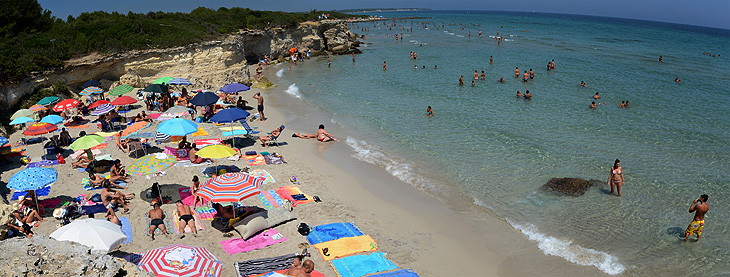 Baia dei Turchi: Panorama