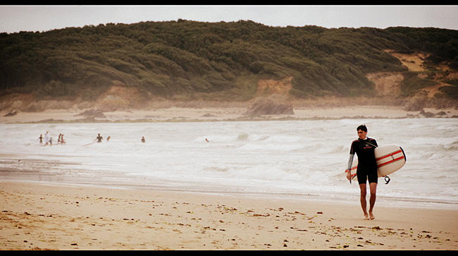 Plage du Veillon: Surfer